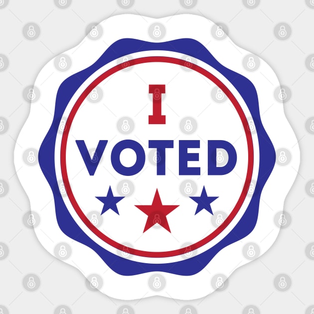 I Voted Sticker by Rise And Design